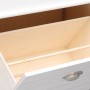 Mueble zapatero de madera de Paulownia blanco 50x28x98 cm de vidaXL, Zapateros y organizadores de calzado - Ref: Foro24-28408...