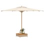 Cover for PE rattan acacia beige umbrella base 70x70x25 cm by , Parasol accessories - Ref: Foro24-365954, Price: 84,99 €, Dis...