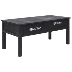 Mesa de centro de madera negro 100x50x45 cm de vidaXL, Mesas de centro - Ref: Foro24-284141, Precio: 148,99 €, Descuento: %