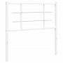 Cabecero de metal blanco 90 cm de , Cabeceros y pies de cama - Ref: Foro24-355638, Precio: 23,98 €, Descuento: %