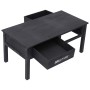 Black wooden coffee table 100x50x45 cm by vidaXL, Coffee table - Ref: Foro24-284141, Price: 147,75 €, Discount: %