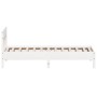 Estructura de cama con cabecero madera pino blanco 75x190 cm de , Camas y somieres - Ref: Foro24-842679, Precio: 83,41 €, Des...