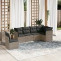 6-piece garden furniture set and gray synthetic rattan cushions by , Garden sets - Ref: Foro24-3249539, Price: 380,81 €, Disc...