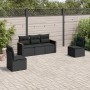 5-teiliges Gartenmöbel-Set und Kissen aus synthetischem Rattan schwarz von , Gartensets - Ref: Foro24-3258247, Preis: 337,80 ...