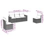 5-piece garden furniture set with black synthetic rattan cushions by , Garden sets - Ref: Foro24-3258247, Price: 337,80 €, Di...