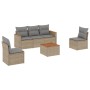 Set Gartensofas mit Kissen 6 Stück synthetisches Rattan beige von , Gartensets - Ref: Foro24-3258258, Preis: 407,08 €, Rabatt: %