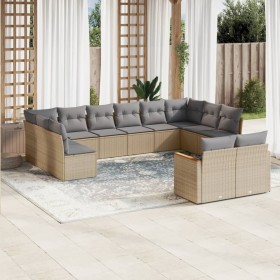 Garden sofa set 12 pieces and brown synthetic rattan cushions by , Garden sets - Ref: Foro24-3258846, Price: 876,05 €, Discou...