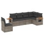 Set de muebles de jardín 6 pzas y cojines ratán sintético gris de , Conjuntos de jardín - Ref: Foro24-3259260, Precio: 426,71...