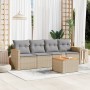 Garden sofa set with 5-piece synthetic rattan beige cushions by , Garden sets - Ref: Foro24-3258181, Price: 327,99 €, Discoun...