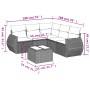 Gartensofa-Set mit Kissen, 6-teilig, beiges synthetisches Rattan von , Gartensets - Ref: Foro24-3253695, Preis: 541,16 €, Rab...