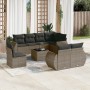 9-piece garden furniture set and gray synthetic rattan cushions by , Garden sets - Ref: Foro24-3253987, Price: 680,52 €, Disc...