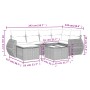 7-teiliges Gartensofa-Set und beigefarbene synthetische Rattankissen von , Gartensets - Ref: Foro24-3254006, Preis: 541,66 €,...