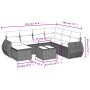 Gartensofa-Set mit beigen Kissen 8 Stück PE-Rattan von , Gartensets - Ref: Foro24-3254046, Preis: 565,77 €, Rabatt: %