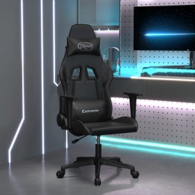 Black synthetic leather gaming chair by , Gaming chairs - Ref: Foro24-3143695, Price: 130,99 €, Discount: %