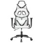 Black and white synthetic leather gaming chair by , Gaming chairs - Ref: Foro24-3143674, Price: 124,84 €, Discount: %