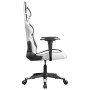 Black and white synthetic leather gaming chair by , Gaming chairs - Ref: Foro24-3143674, Price: 124,84 €, Discount: %