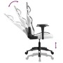 Black and white synthetic leather gaming chair by , Gaming chairs - Ref: Foro24-3143674, Price: 124,84 €, Discount: %