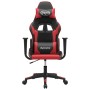 Black and red synthetic leather gaming chair by , Gaming chairs - Ref: Foro24-3143688, Price: 126,36 €, Discount: %