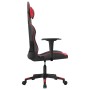 Black and red synthetic leather gaming chair by , Gaming chairs - Ref: Foro24-3143688, Price: 126,36 €, Discount: %