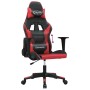 Black and red synthetic leather gaming chair by , Gaming chairs - Ref: Foro24-3143688, Price: 126,36 €, Discount: %