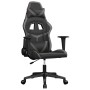 Black and gray synthetic leather gaming chair by , Gaming chairs - Ref: Foro24-3143669, Price: 124,12 €, Discount: %