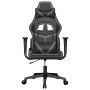 Black and gray synthetic leather gaming chair by , Gaming chairs - Ref: Foro24-3143669, Price: 124,12 €, Discount: %