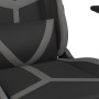 Black and gray synthetic leather gaming chair by , Gaming chairs - Ref: Foro24-3143669, Price: 124,12 €, Discount: %