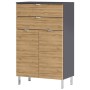 Germania GW-Mauresa Chest of Drawers 34x60x97 cm graphite and oak by Germania, bathroom vanities - Ref: Foro24-438434, Price:...