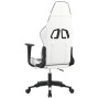 Black and white synthetic leather gaming chair by , Gaming chairs - Ref: Foro24-3143697, Price: 130,89 €, Discount: %