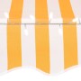 Manual retractable awning with white and orange LED 100 cm by , Awnings - Ref: Foro24-145855, Price: 83,59 €, Discount: %