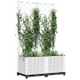 Planter with white PP trellis 80x40x136 cm by , Pots and planters - Ref: Foro24-153282, Price: 76,04 €, Discount: %