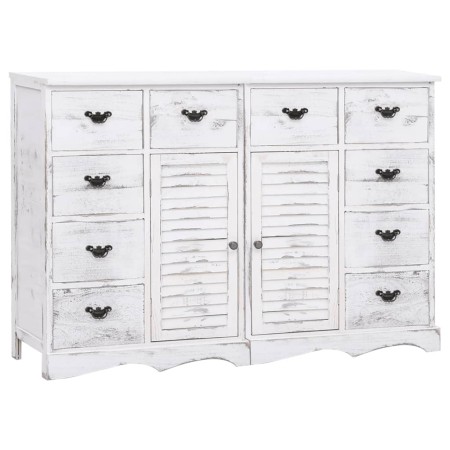 Sideboard with 10 white wood drawers 113x30x79 cm by vidaXL, Sideboards - Ref: Foro24-284179, Price: 401,76 €, Discount: %