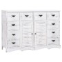 Sideboard with 10 white wood drawers 113x30x79 cm by vidaXL, Sideboards - Ref: Foro24-284179, Price: 401,76 €, Discount: %