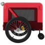 Remolque de bicicleta mascotas hierro tela Oxford rojo negro de , Cochecitos para mascotas - Ref: Foro24-93943, Precio: 107,4...