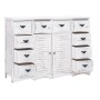 Sideboard with 10 white wood drawers 113x30x79 cm by vidaXL, Sideboards - Ref: Foro24-284179, Price: 401,76 €, Discount: %