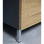 Germania GW-Mauresa Chest of Drawers 34x60x97 cm graphite and oak by Germania, bathroom vanities - Ref: Foro24-438434, Price:...