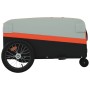 Schwarz-orangefarbener Fahrradanhänger aus Eisen, 45 kg von , Fahrradanhänger - Ref: Foro24-94068, Preis: 88,99 €, Rabatt: %