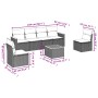 7-piece garden sofa set and beige synthetic rattan cushions by , Garden sets - Ref: Foro24-3258271, Price: 488,11 €, Discount: %