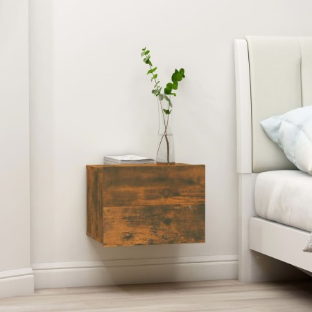 Smoked oak plywood nightstand 40x30x30 cm by vidaXL, Nightstands - Ref: Foro24-815411, Price: 26,91 €, Discount: %