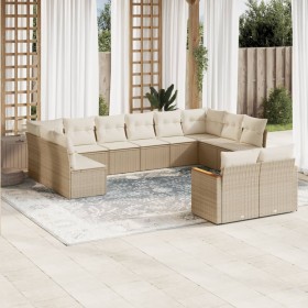 12-piece garden sofa set and brown synthetic rattan cushions by , Garden sets - Ref: Foro24-3258845, Price: 957,45 €, Discoun...