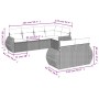 7-piece garden sofa set and beige synthetic rattan cushions by , Garden sets - Ref: Foro24-3253946, Price: 615,79 €, Discount: %