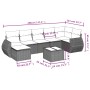 Gartensofa-Set mit beigen Kissen 8 Stück PE-Rattan von , Gartensets - Ref: Foro24-3254026, Preis: 561,99 €, Rabatt: %