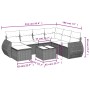 Gartensofa-Set mit beigen Kissen 8 Stück PE-Rattan von , Gartensets - Ref: Foro24-3254045, Preis: 634,33 €, Rabatt: %