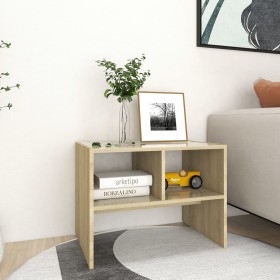 Sonoma oak plywood side table 60x40x45 cm by , Side tables - Ref: Foro24-806708, Price: 46,99 €, Discount: %