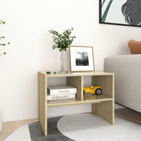 Sonoma oak plywood side table 60x40x45 cm by , Side tables - Ref: Foro24-806708, Price: 46,80 €, Discount: %