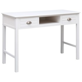 Escritorio de madera blanco 110x45x76 cm de vidaXL, Escritorios - Ref: Foro24-284155, Precio: 145,16 €, Descuento: %