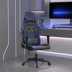 Gaming-Stuhl aus schwarzem und blauem Kunstleder von , Gaming-Stühle - Ref: Foro24-3143665, Preis: 123,99 €, Rabatt: %