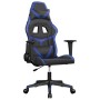 Gaming chair in black and blue synthetic leather by , Gaming chairs - Ref: Foro24-3143665, Price: 124,12 €, Discount: %