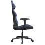 Gaming chair in black and blue synthetic leather by , Gaming chairs - Ref: Foro24-3143665, Price: 124,12 €, Discount: %