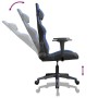 Gaming chair in black and blue synthetic leather by , Gaming chairs - Ref: Foro24-3143665, Price: 124,12 €, Discount: %